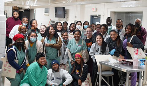 Group of Bond Vet employees in the clinic